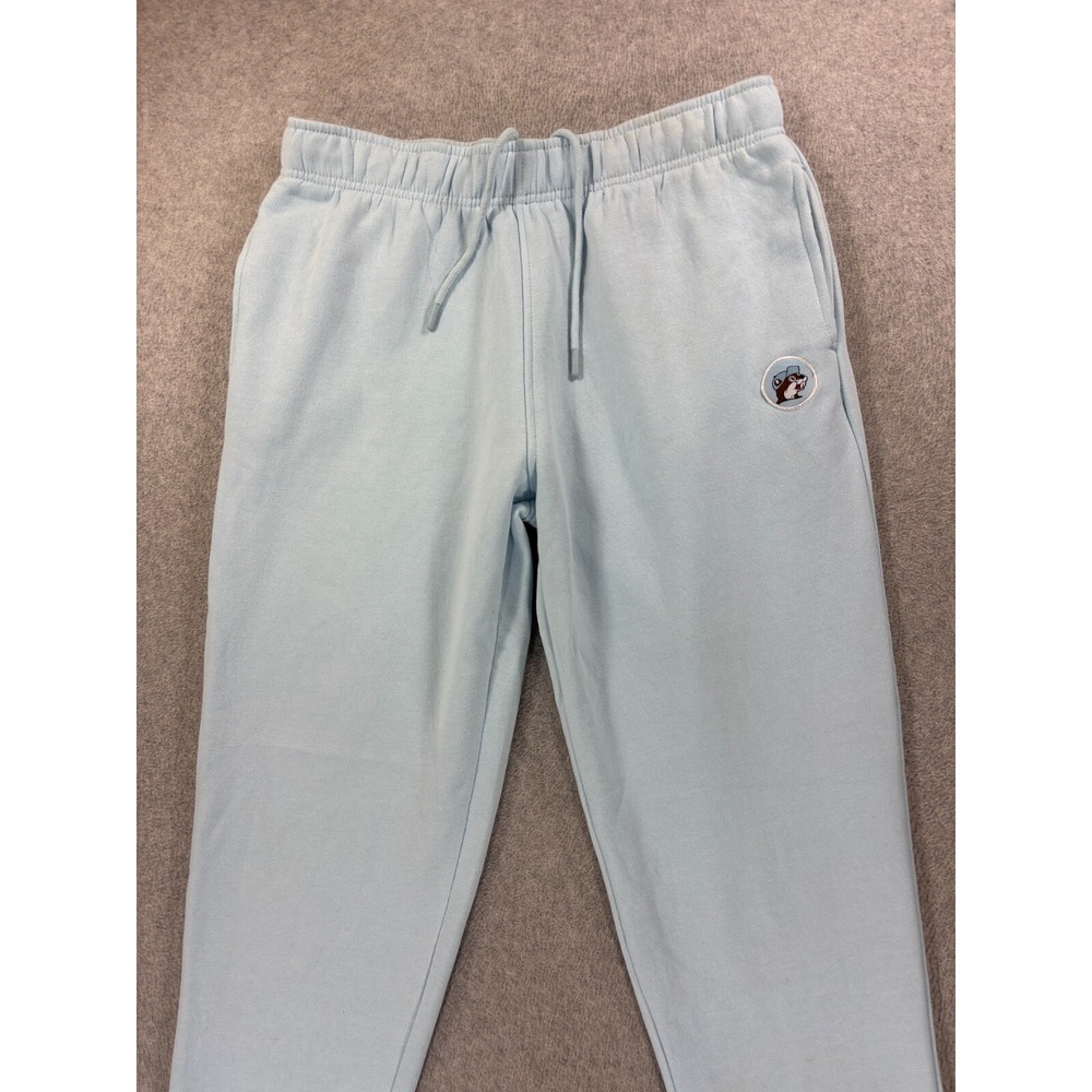 Buc-ees Cotton Blend Logo Athletic Jogger Sweatpants (Men's‎ Large) Blue - Picture 2 of 11